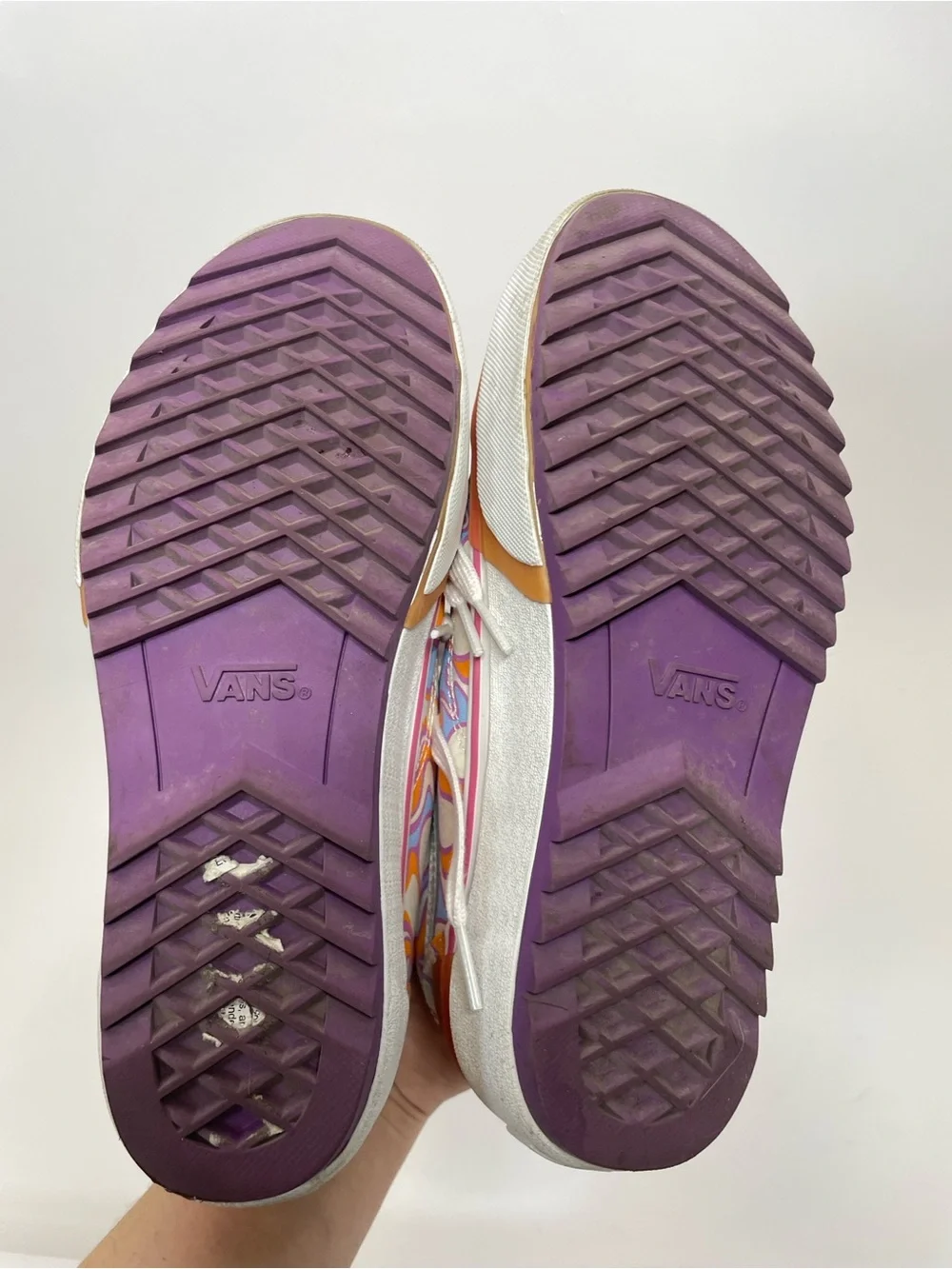 Vans | Stacked Old Skool UV React Sneakers Orange Peace Size 6.5 / 8 - Picture 11 of 12